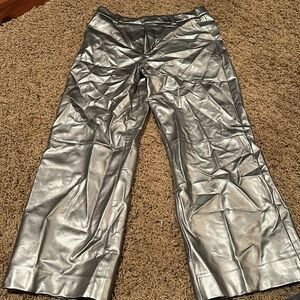 Joe's Jeans NWT METALLIC SILVER PANTS